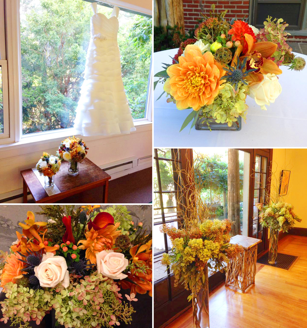 Amal & Rob's Autumnal Wedding Flowers